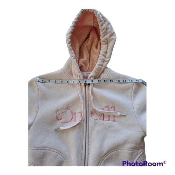O'Neill fleeci zip up pink hoodie sweatshirt size 6 pink hooded - Picture 9 of 16